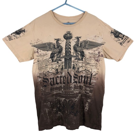 Sacred Soul Soft Graphic Tee SZ L - Picture 1 of 7
